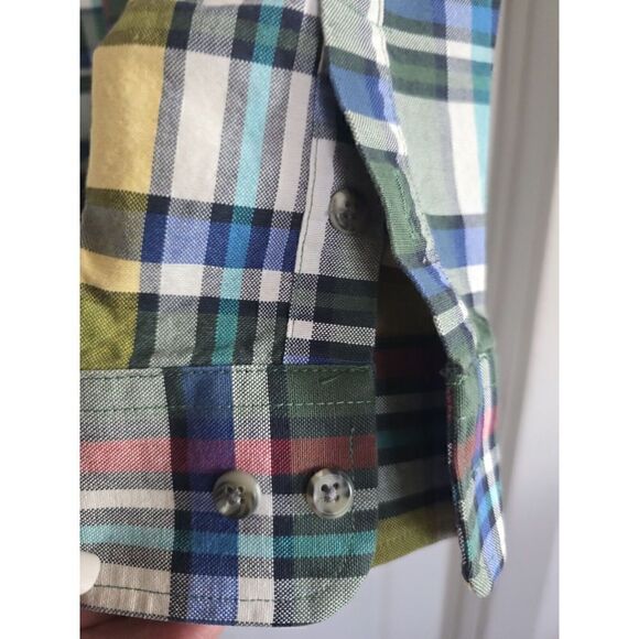 VTG Wrangler Twenty X Plaid Long Sleeve Button Down Shirt Men's Size M/L SPRING - Picture 6 of 11